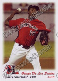 2010 Hickory Crawdads Ovispo De Los Santos