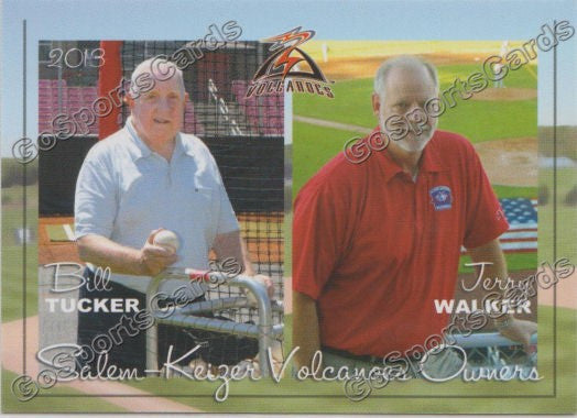 2013 Salem Keizer Volcanoes Bill Tucker Jerry Walker