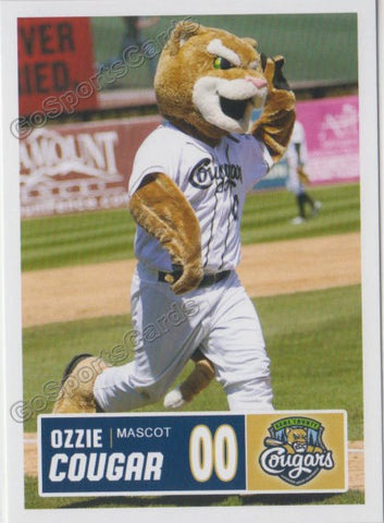 2018 Kane County Cougars Ozzie T Cougar Mascot