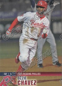 2009 Reading Phillies Update Ozzie Chavez #10
