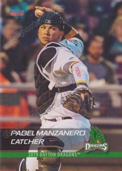 2019 Dayton Dragons Pabel Manzanero