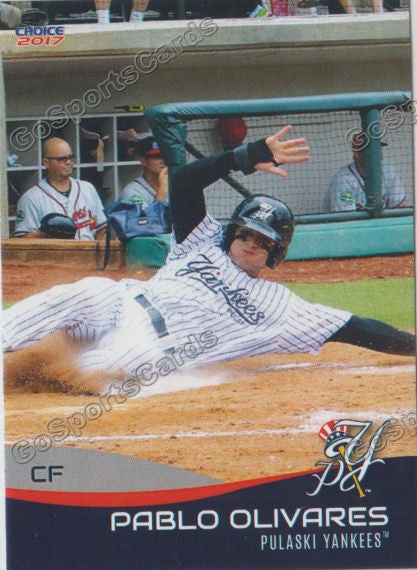 2017 Pulaski Yankees Pablo Olivares
