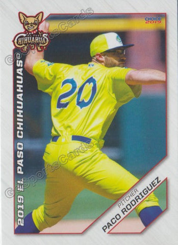 2019 El Paso Chihuahuas Paco Rodriguez