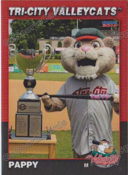 2014 Tri City ValleyCats Pappy Mascot