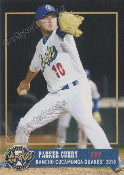 2018 Rancho Cucamonga Quakes Parker Curry