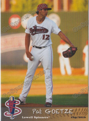 2016 Lowell Spinners Pat Goetze