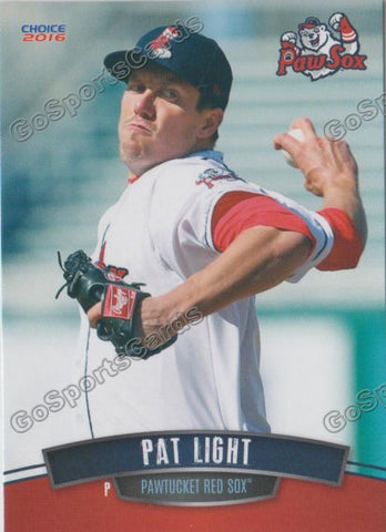 2016 Pawtucket Red Sox Pat Light
