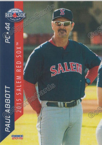 2015 Salem Red Sox Paul Abbott