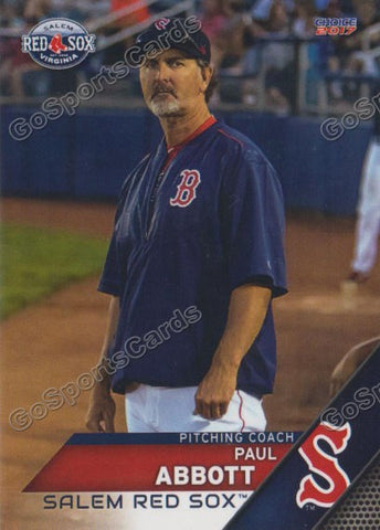 2017 Salem Red Sox Paul Abbott
