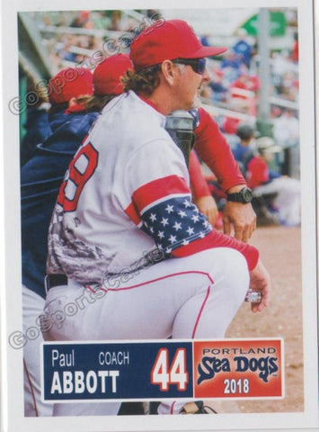 2018 Portland Sea Dogs Paul Abbott
