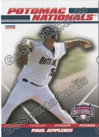 2012 Potomac Nationals Paul Applebee