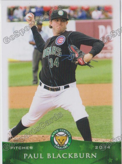 2014 Kane County Cougars Paul Blackburn