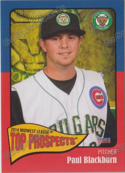2014 MidWest League Top Prospect Paul Blackburn