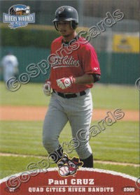 2009 Quad Cities River Bandits Paul Cruz