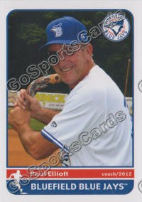 2012 Bluefield Blue Jays Paul Elliott
