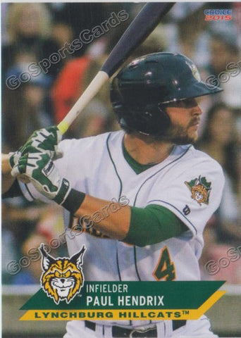 2015 Lynchburg Hillcats Paul Hendrix