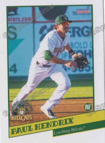 2016 Lynchburg Hillcats Paul Hendrix