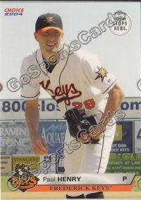 2004 Frederick Keys SGA Paul Henry