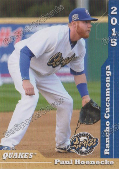 2015 Rancho Cucamonga Quakes Paul Hoenecke