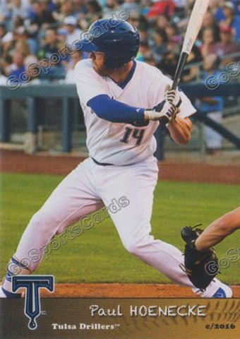 2016 Tulsa Drillers Paul Hoenecke