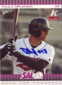 Paulo Orlando 2006 SAL South Atlantic League Top Prospects (Autograph)