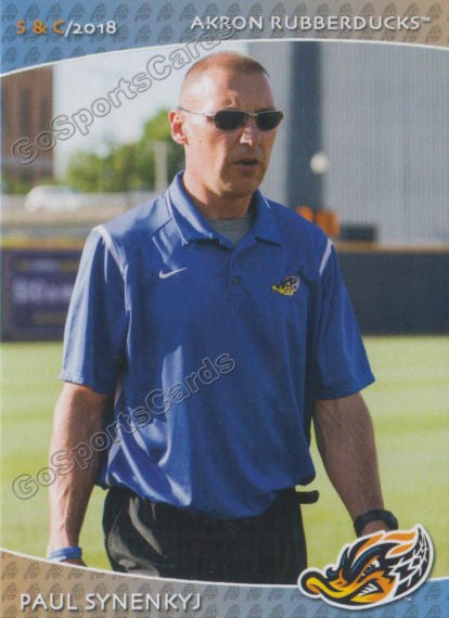 2018 Akron Rubber Ducks Paul Synenkyj