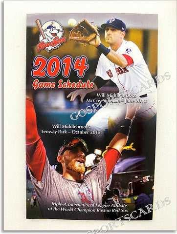 2014 Pawtucket Red Sox Pocket Schedule