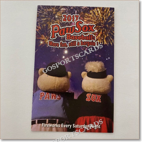 2017 Pawtucket Red Sox Pocket Schedule