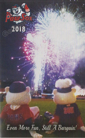 2018 Pawtucket Red Sox Pocket Schedule