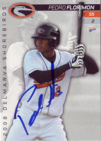 Pedro Florimon Jr 2008 Delmarva Shorebirds (Autograph)