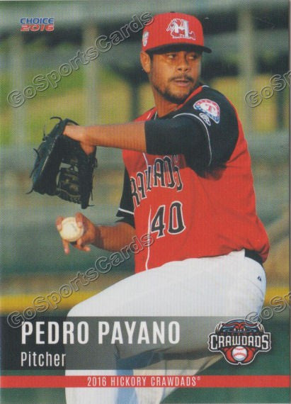 2016 Hickory Crawdads 2nd Pedro Payano