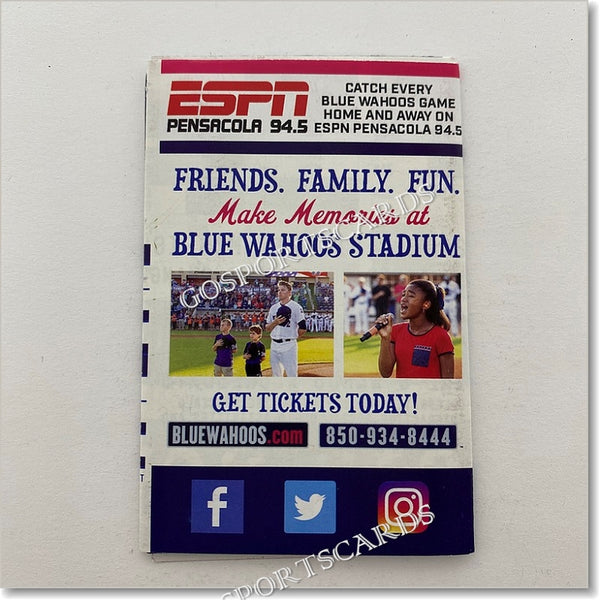 2019 Pensacola Wahoos Pocket Schedule