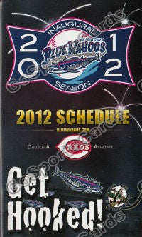 2012 Pensacola Blue Wahoos Pocket Schedule Inaugural Season