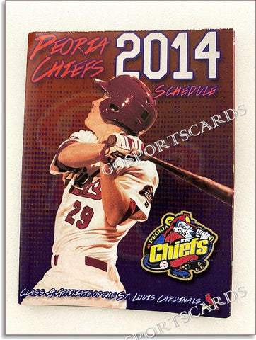 2014 Peoria Chiefs Pocket Schedule