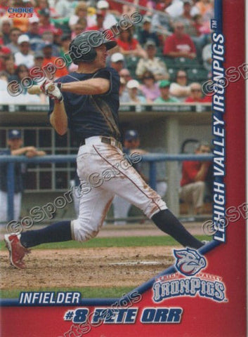 2013 Lehigh Valley IronPigs Pete Orr