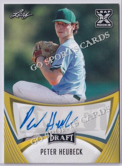 2021 Leaf Draft BA-PH1 Peter Heubeck XRC Autograph Gold