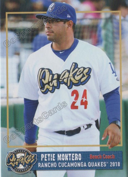2018 Rancho Cucamonga Quakes Petie Montero