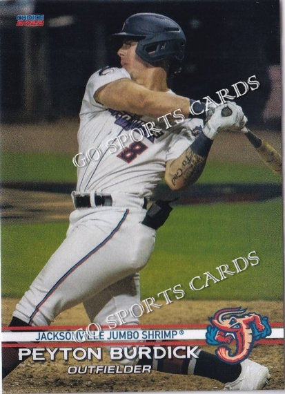 2022 Jacksonville Jumbo Shrimp Peyton Burdick – Go Sports Cards