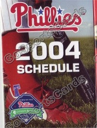 2004 Philadelphia Phillies Pocket Schedule