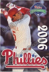 2006 Philadelphia Phillies Burrell Pocket Schedule