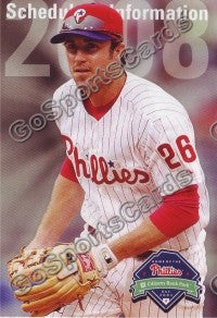 2008 Philadelphia Phillies Utley Pocket Schedule