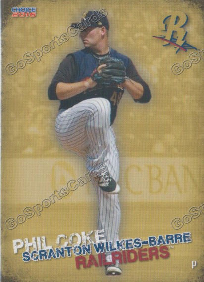 2016 Scranton Wilkes Barre RailRiders Phil Coke