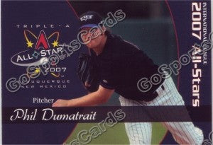 2007 International League All Star Choice Phil Dumatrait
