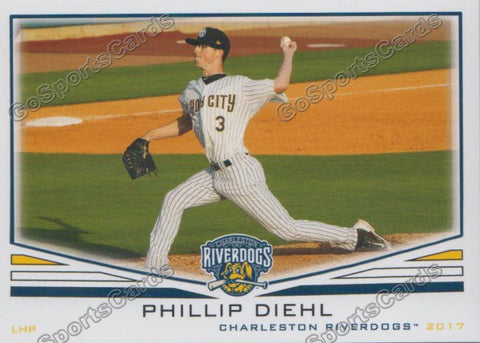 2017 Charleston RiverDogs Phillip Diehl
