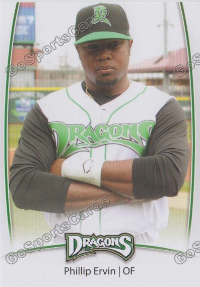 2014 Dayton Dragons Phil Phillip Ervin