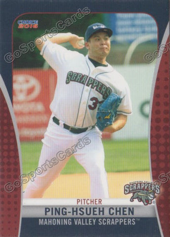 2016 Mahoning Valley Scrappers Ping Hsueh Chen