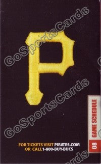 2008 Pittsburgh Pirates Pocket Schedule