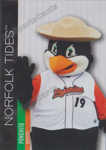 2021 Norfolk Tides Ponchito Mascot