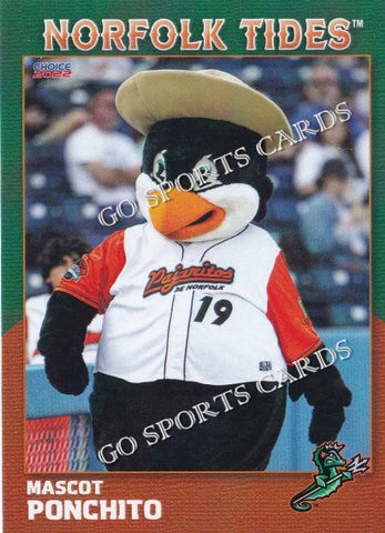 2022 Norfolk Tides Ponchito Mascot