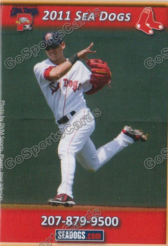 2011 Portland Sea Dogs Pocket Schedule (Jose Iglesias)